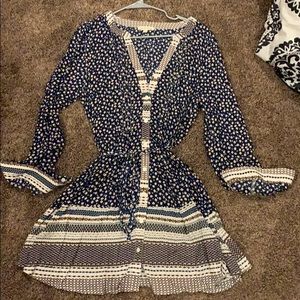 large apricot lane hem and thread dress